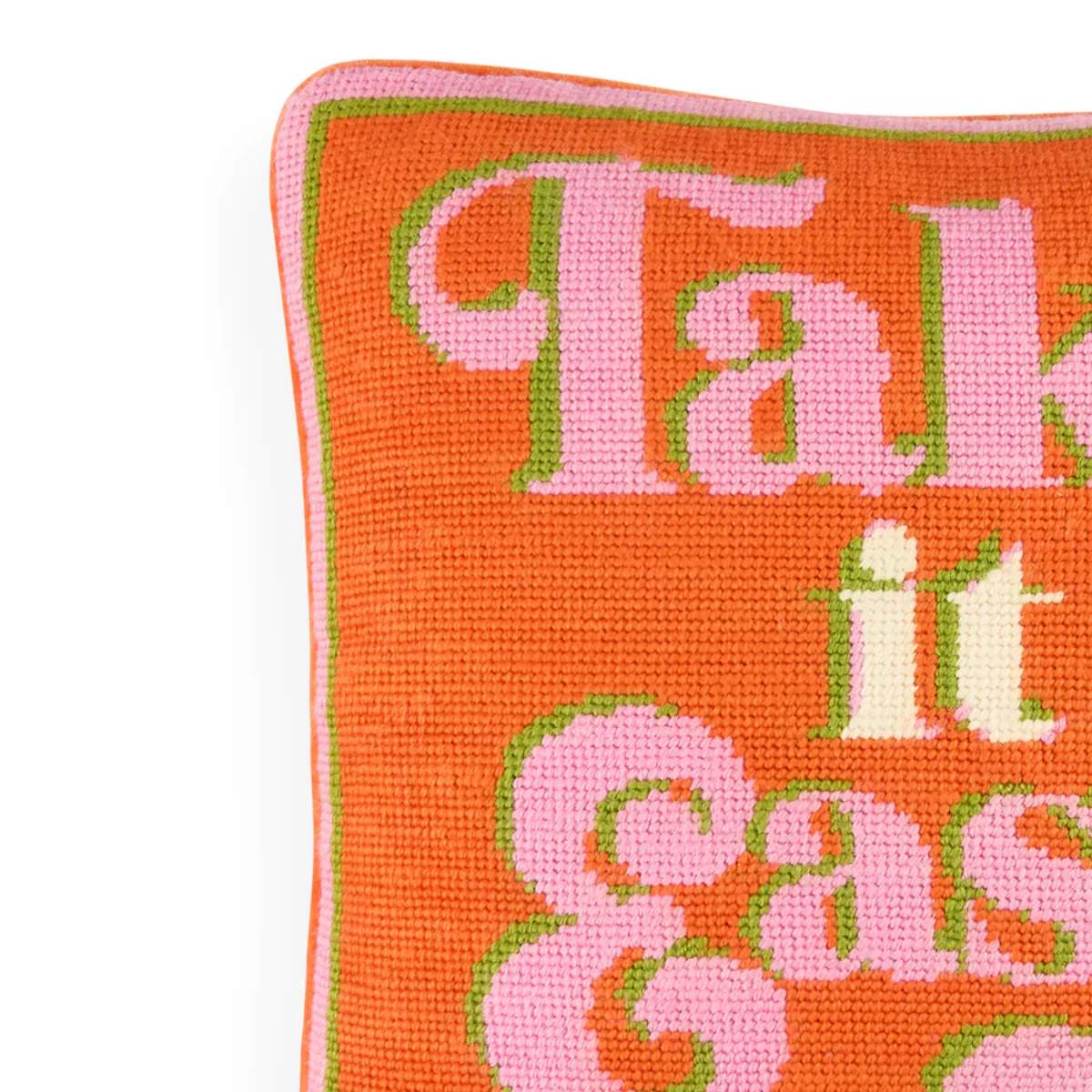 Jonathan Adler Take It Easy Needlepoint Cushion - Image 2