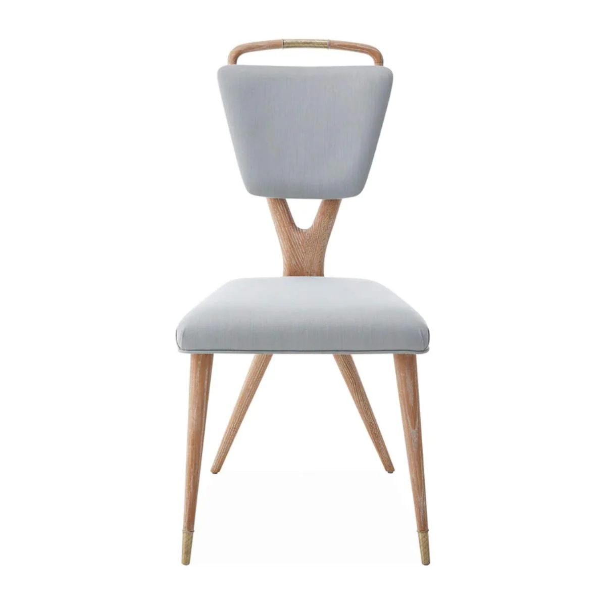 Jonathan Adler Torino X-Back Dining Chair in Tussah Sky - Image 2