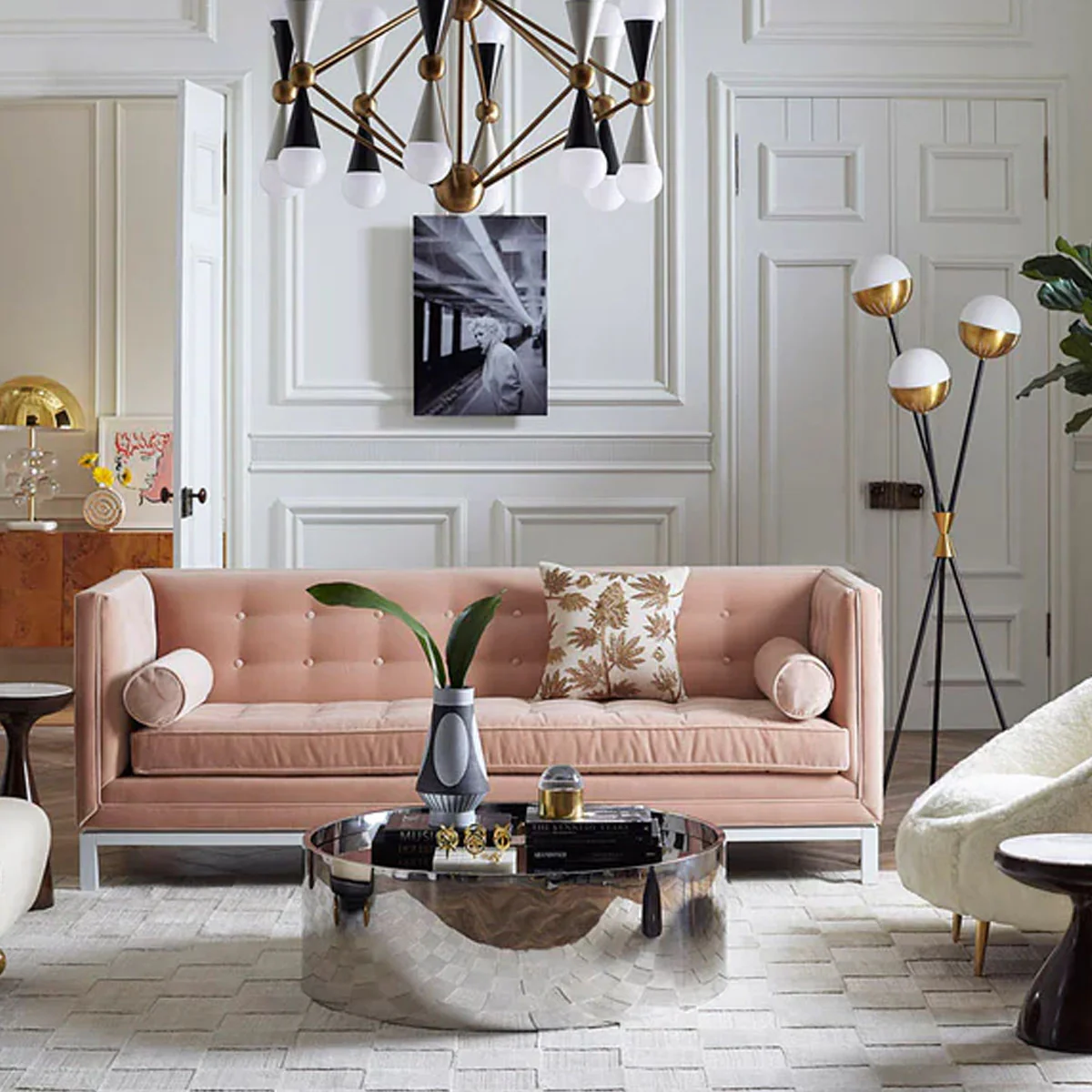 Jonathan Adler Lampert Sofa - Verona Smoke (Ebony) - Image 5