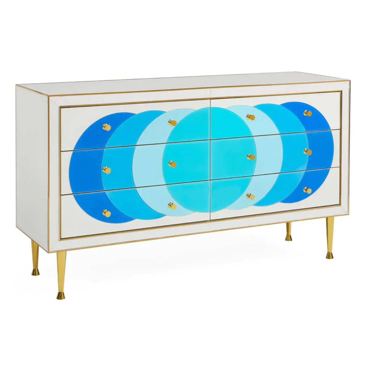 Jonathan Adler Ultramarine 58" Credenza - Image 3