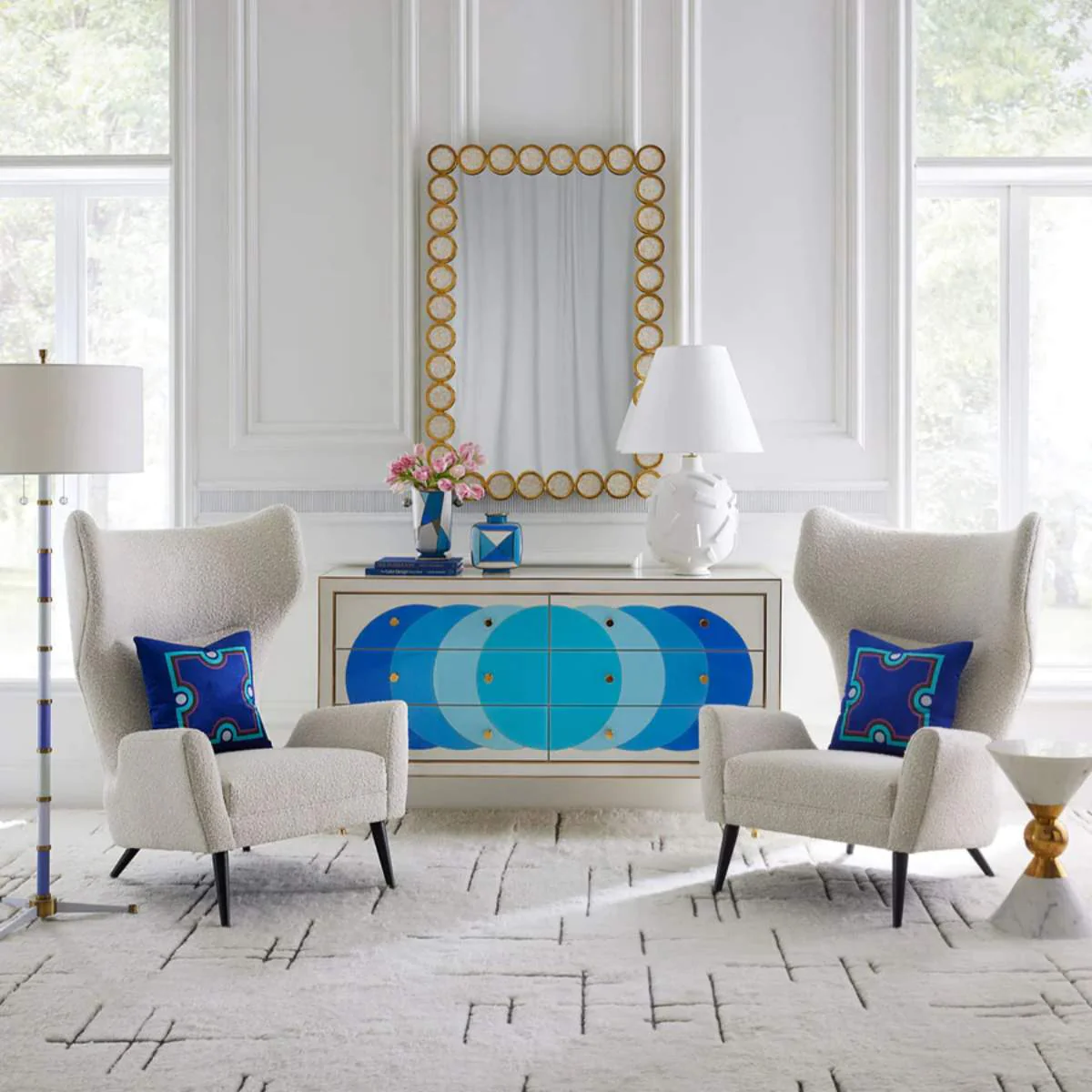 Jonathan Adler Ultramarine 58" Credenza - Image 7