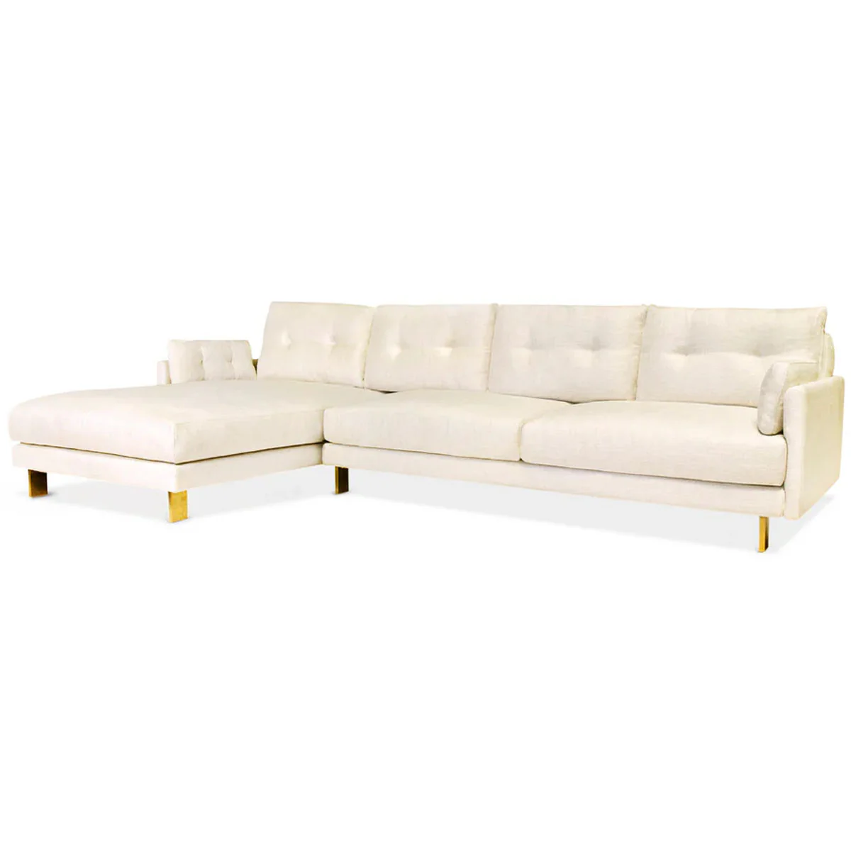 Jonathan Adler Malibu Sectional Sofa - Cirrus Powder