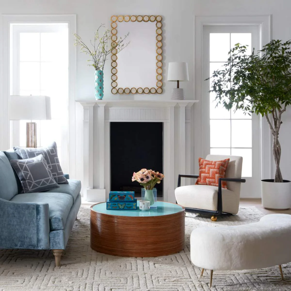 Jonathan Adler Vapor Steps Cushion - Image 3