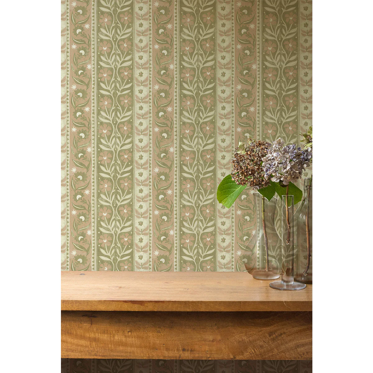 Josephine Munsey Arber Stripe Pink and Olive - Image 3
