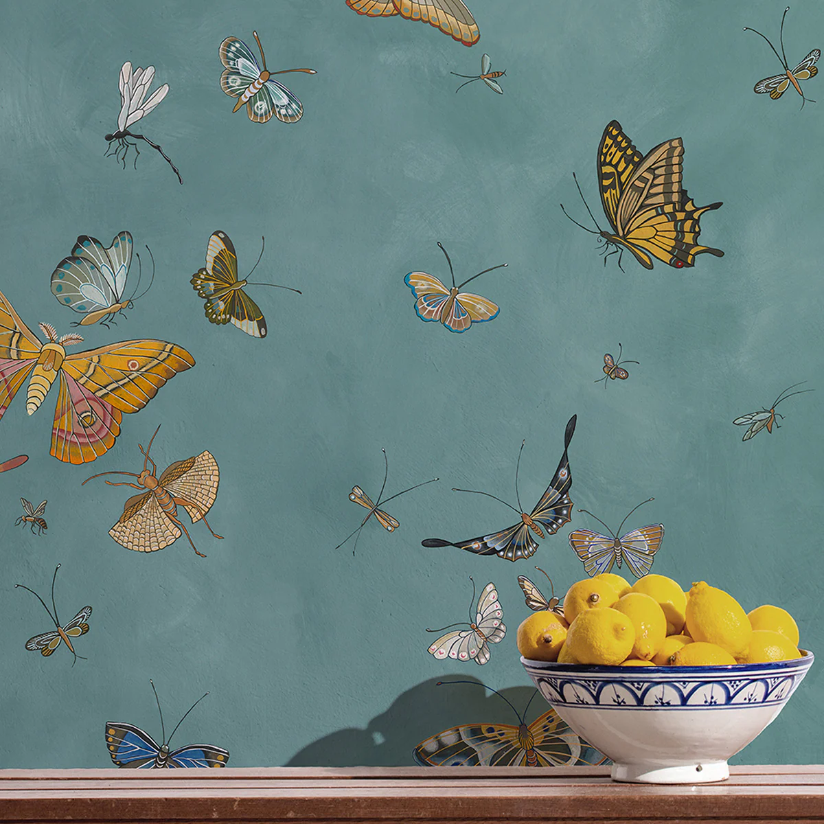 Josephine Munsey Butterflies Celadon - Image 2