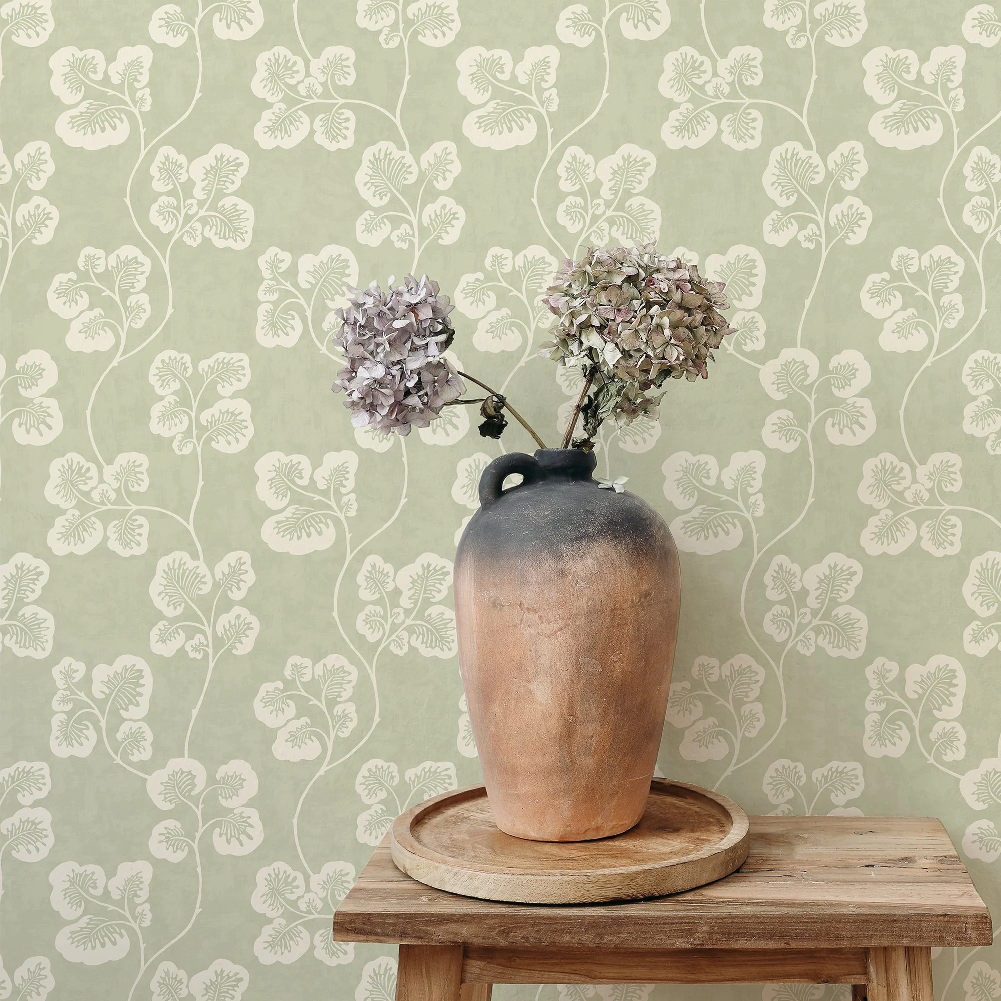 Josephine Munsey Cabbage Check Wallpaper - Willow and Clarke White - Image 2