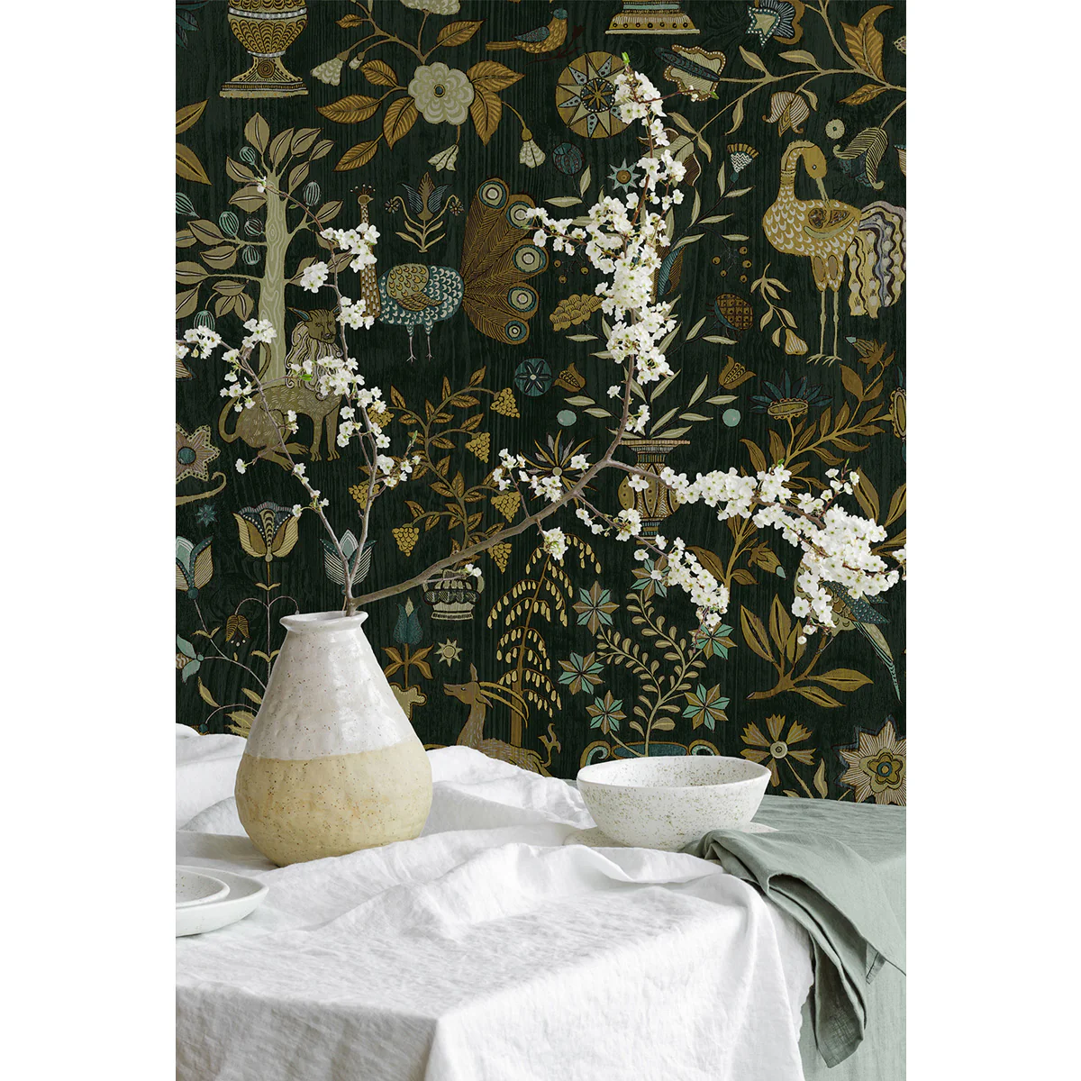 Josephine Munsey Fable Garden Olive and Black - Image 3