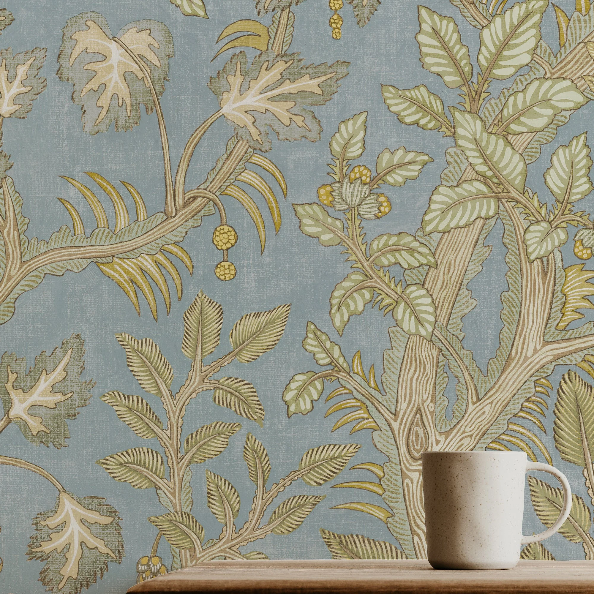Josephine Munsey Hedgerow Wallpaper - Light Blue - Image 2