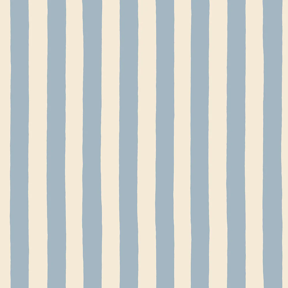 Josephine Munsey Medium Hand Painted Stripe - Beryl and Colethrop Cream - Roll - Image 3
