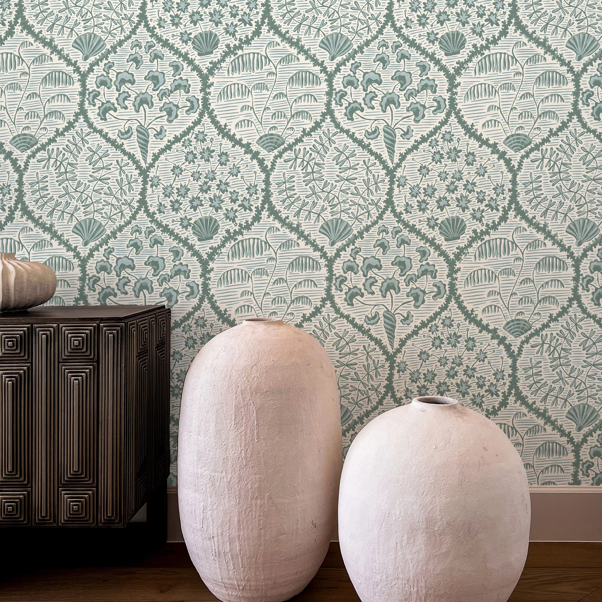 Josephine Munsey Sowerby Wallpaper - Osney Blue and Cotswold White - Image 2