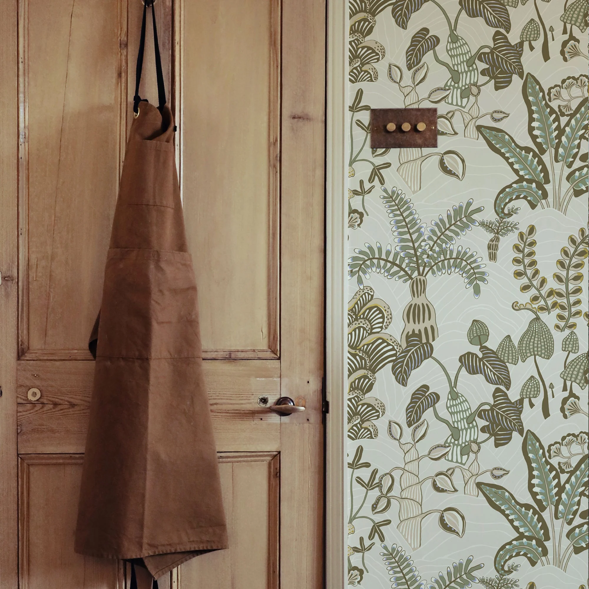 Josephine Munsey Woodland Floor Wallpaper - Soft Olive - Image 2