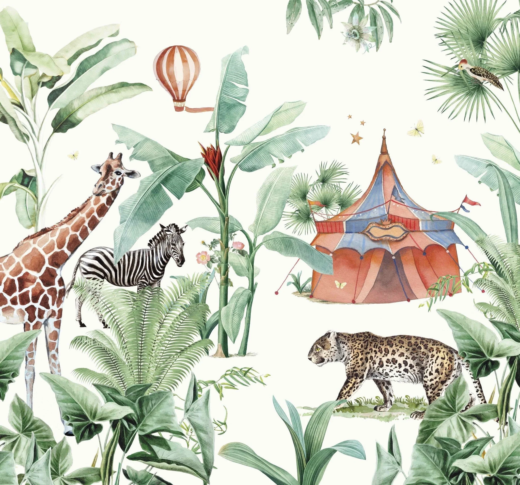 Creative Lab Amsterdam Jungle Circus Wallpaper Mural - Image 2