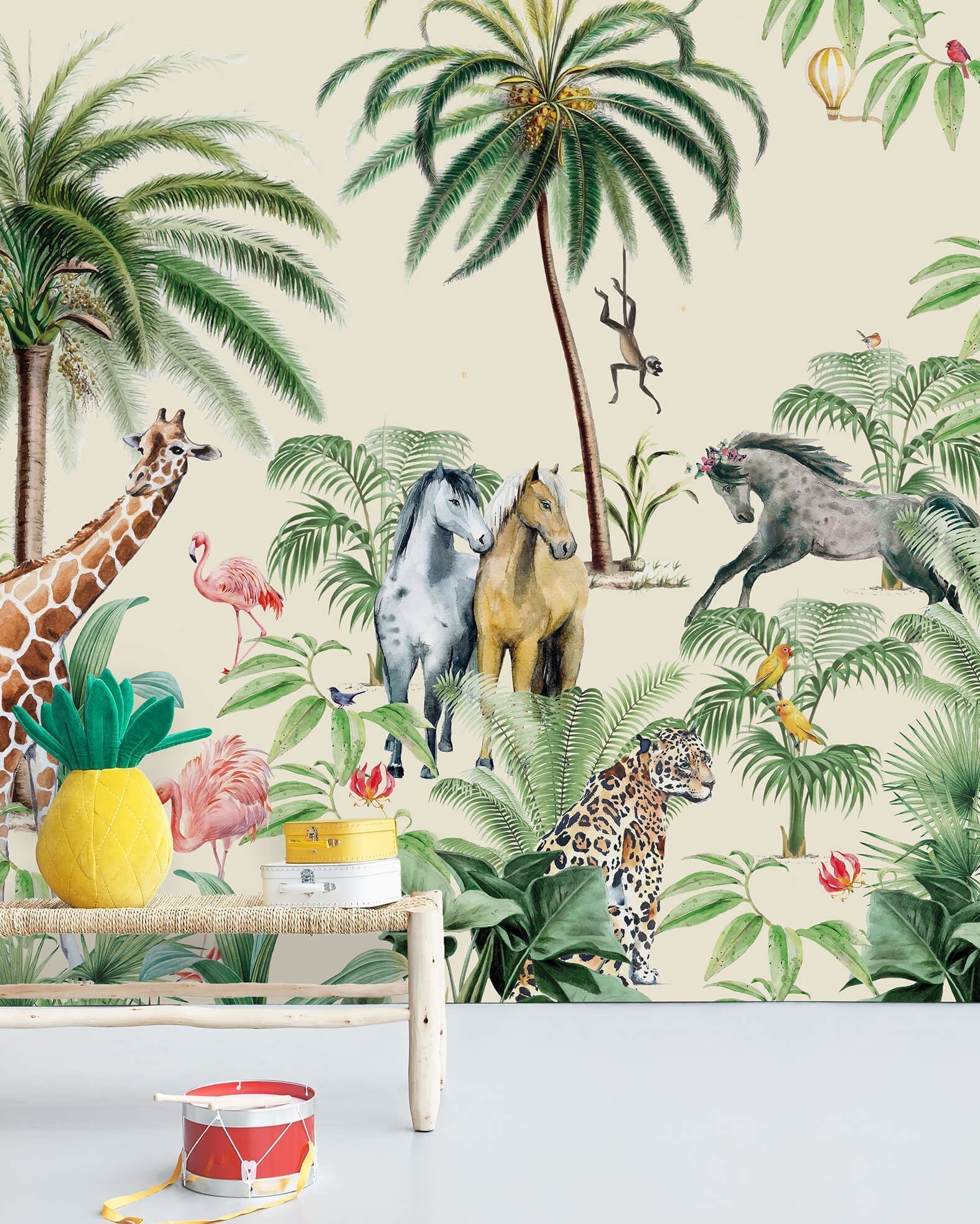 Creative Lab Amsterdam Jungle Horse Wallpaper Mural - Image 5