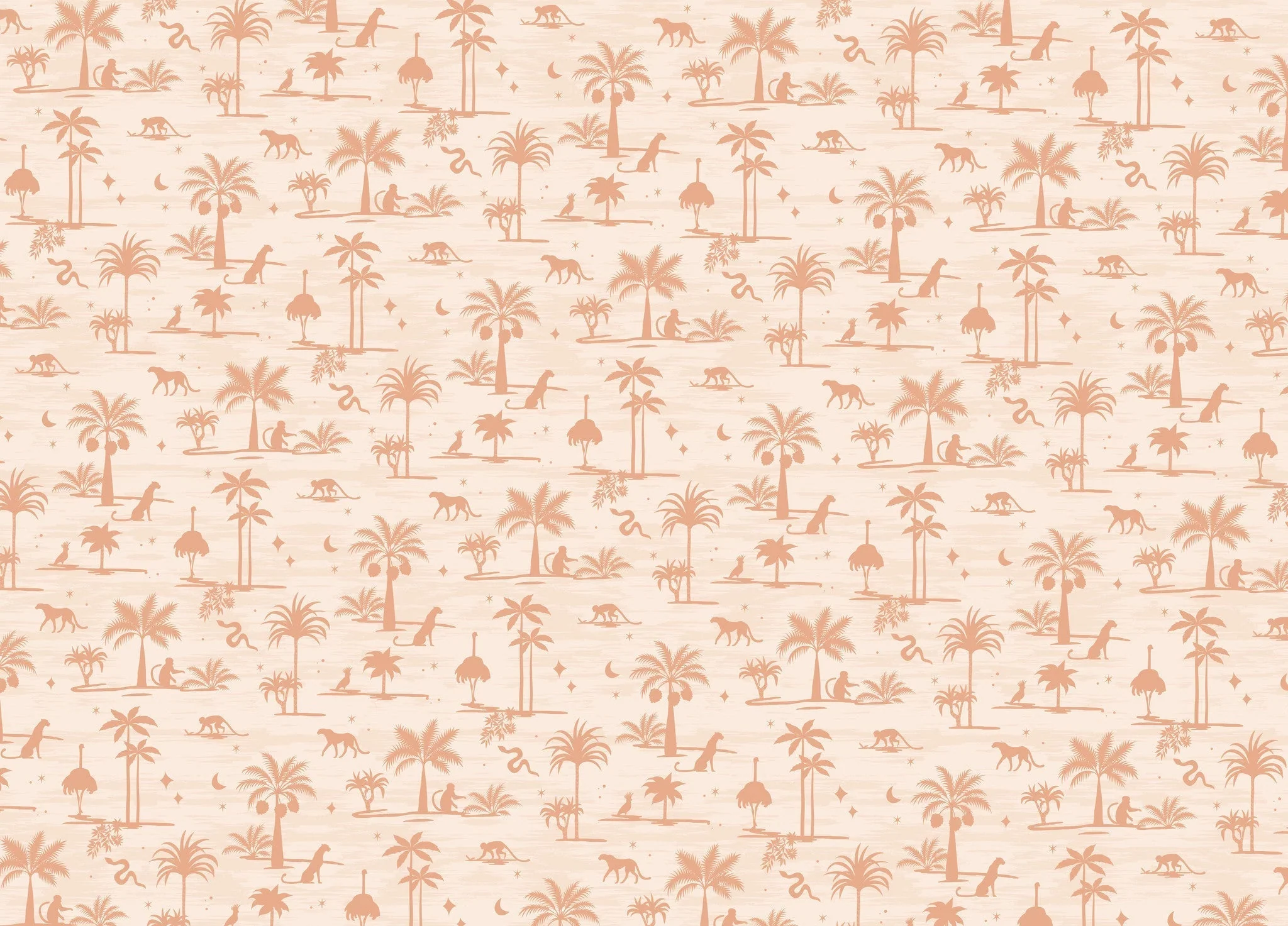 Creative Lab Amsterdam Jungle Silhouette Pink Wallpaper Mural - Image 3