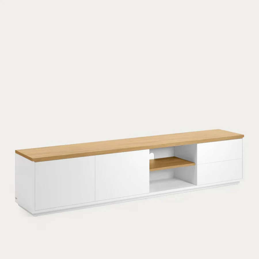 Kave Home Abilen Oak Wood Veneer TV Stand