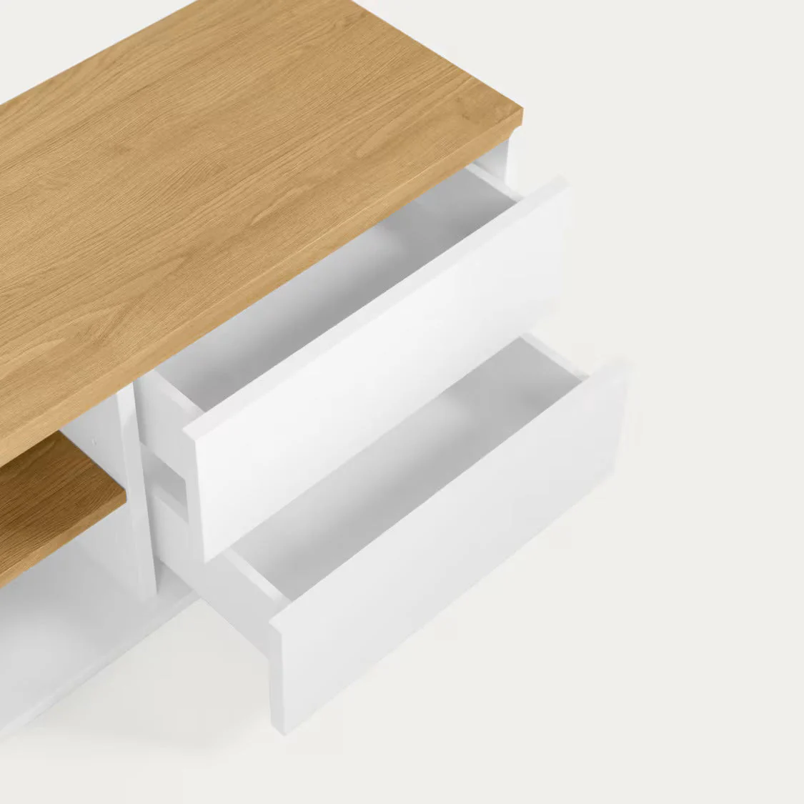 Kave Home Abilen Oak Wood Veneer TV Stand - Image 3
