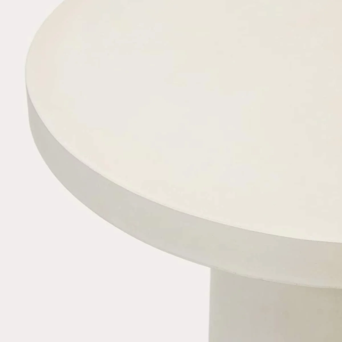 Kave Home Aiguablava Round Table In White Cement - Image 2