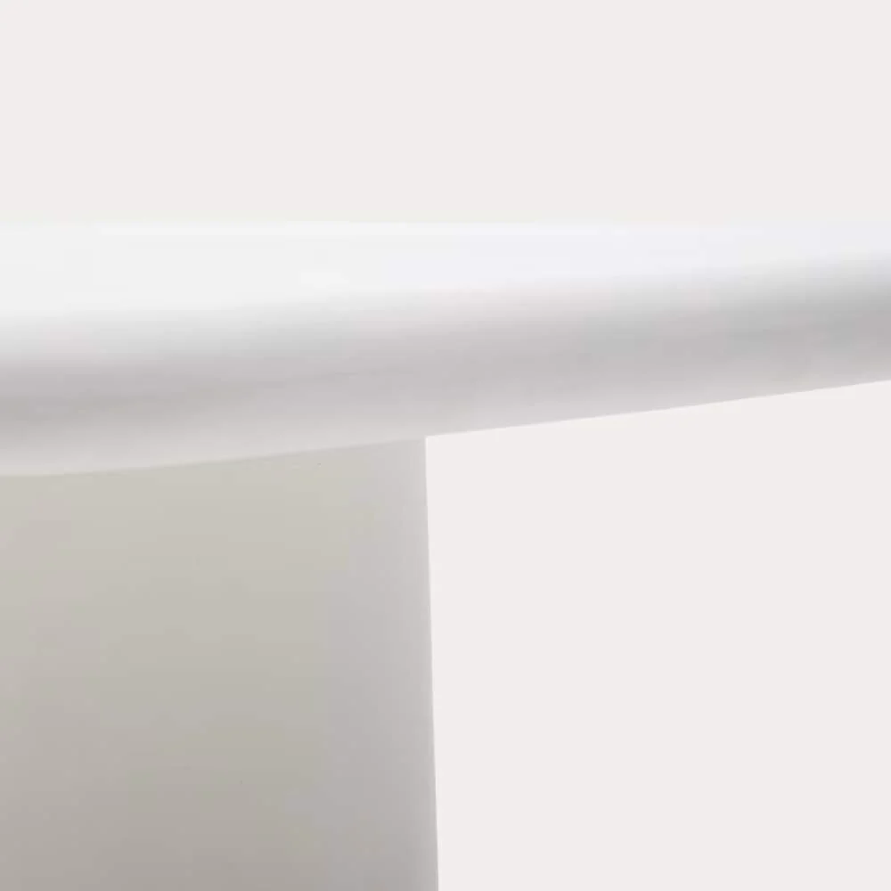 Kave Home Addaia White Cement Table – 135 x 135 cm - Image 3
