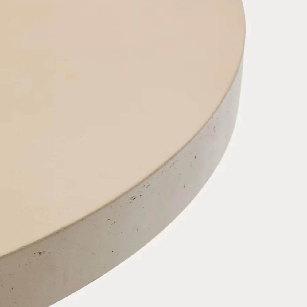 Kave Home Aiguablava Beige Cement Round Table Ø90cm - Image 3