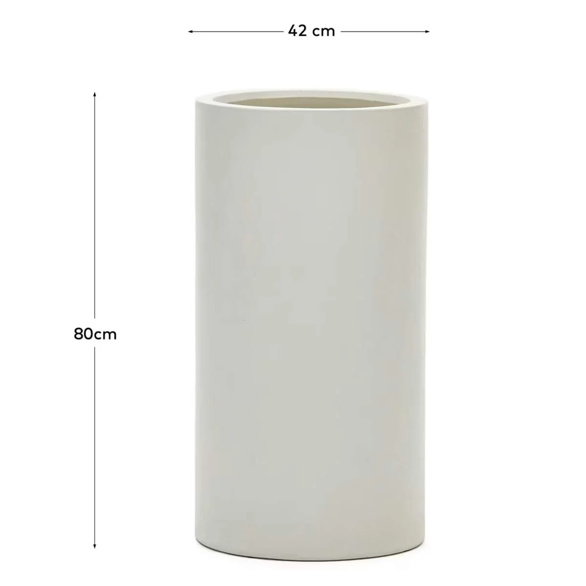 Kave Home Aiguablava brown cement planter Ø 42cm - Image 17