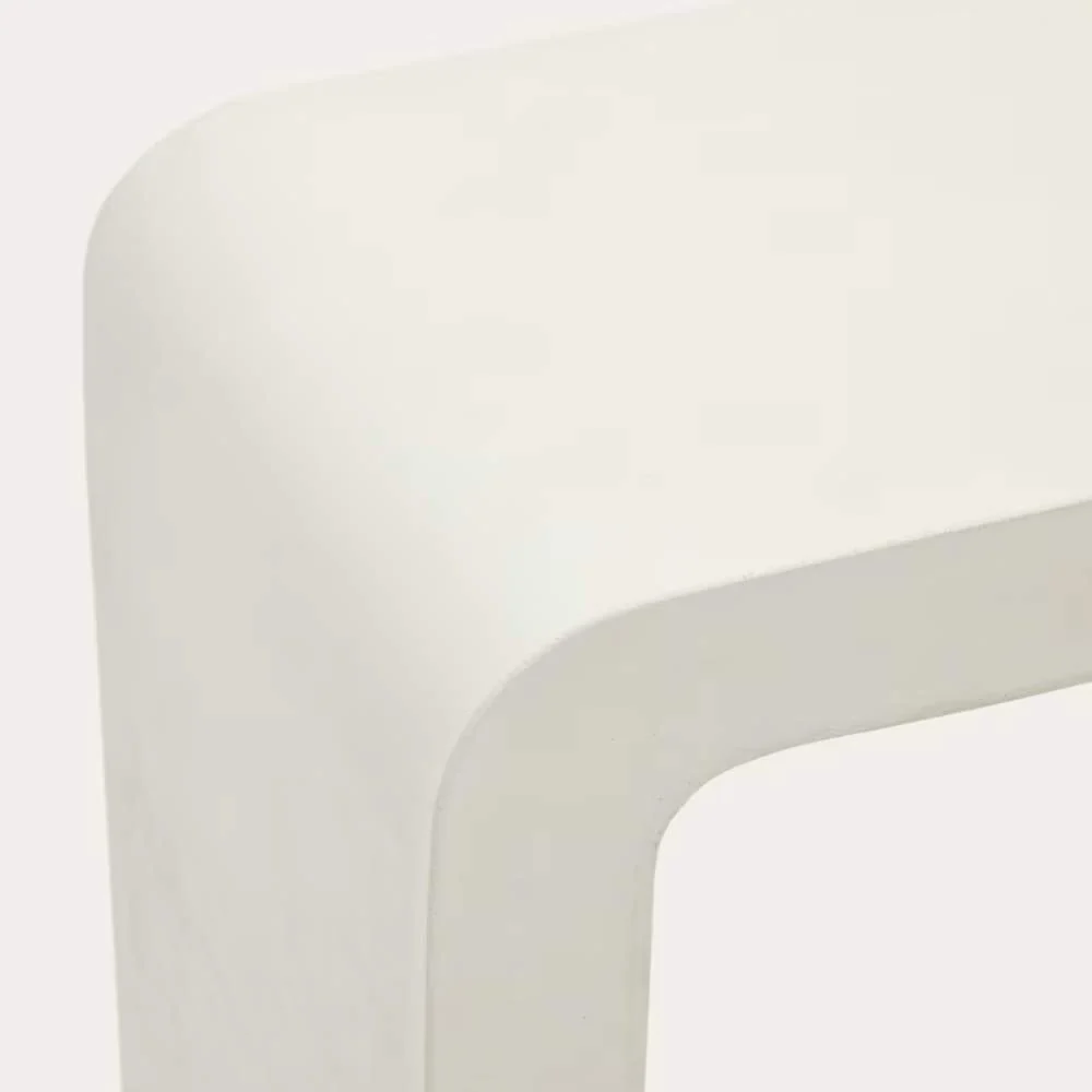 Kave Home Aiguablava Console in White Cement, 120 x 80 cm - Image 3