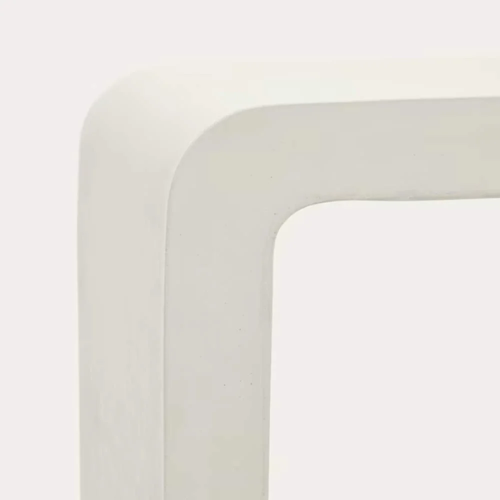 Kave Home Aiguablava Console in White Cement, 120 x 80 cm - Image 5