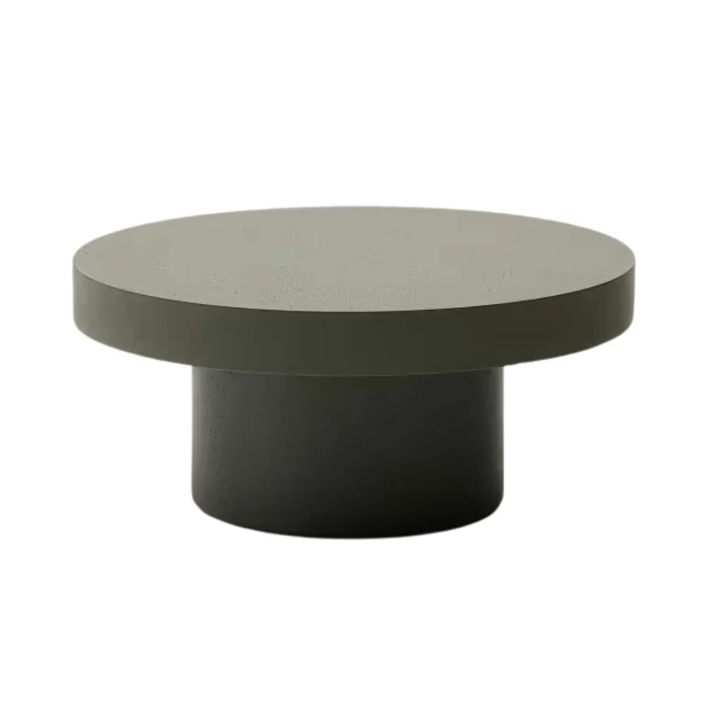 Kave Home Aiguablava Green Cement Coffee Table Ø66cm