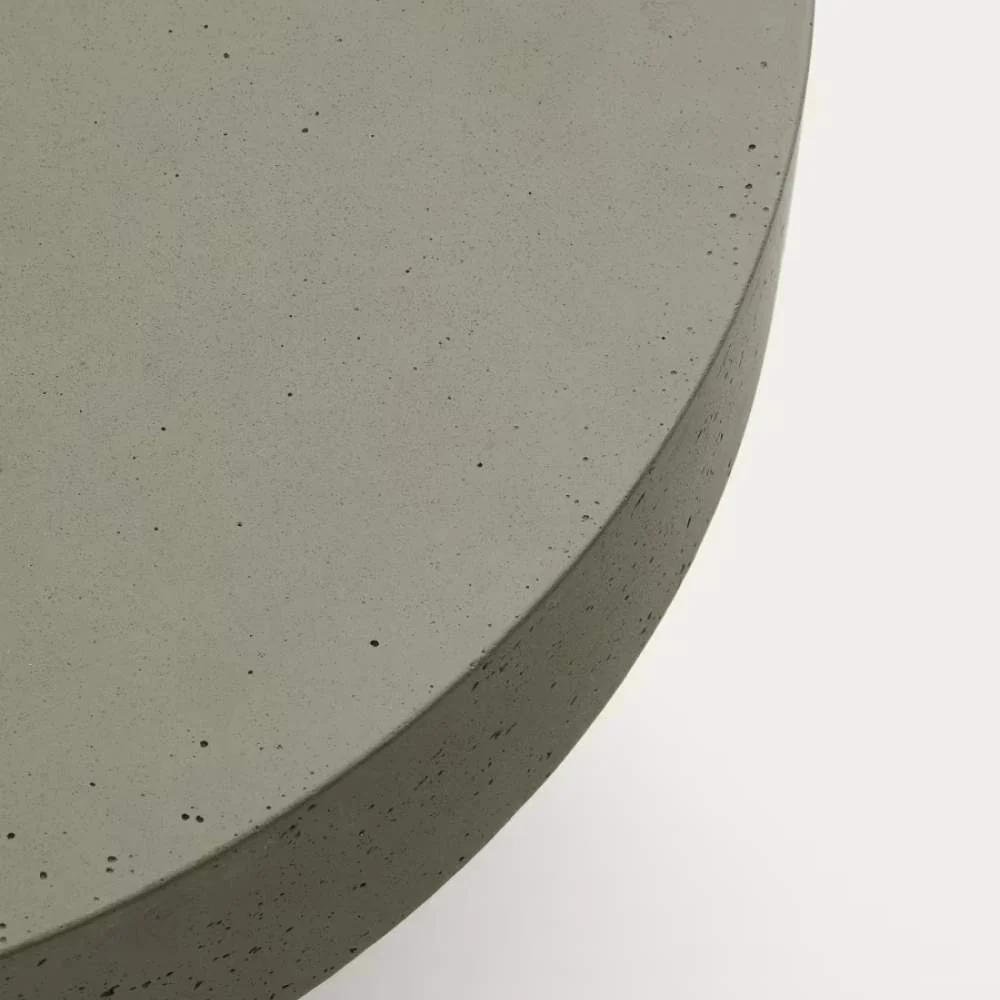 Kave Home Aiguablava Green Cement Coffee Table Ø90cm - Image 3