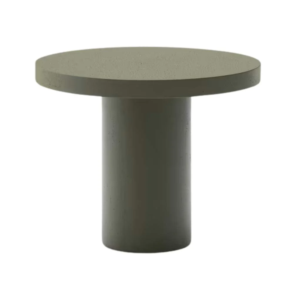 Kave Home Aiguablava Green Cement Round Table Ø90cm