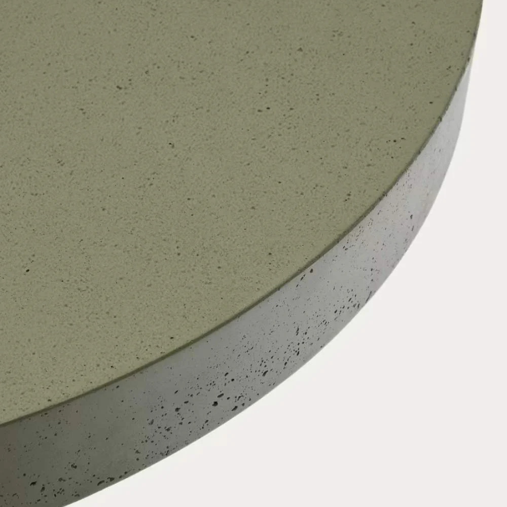 Kave Home Aiguablava Green Cement Round Table Ø90cm - Image 3
