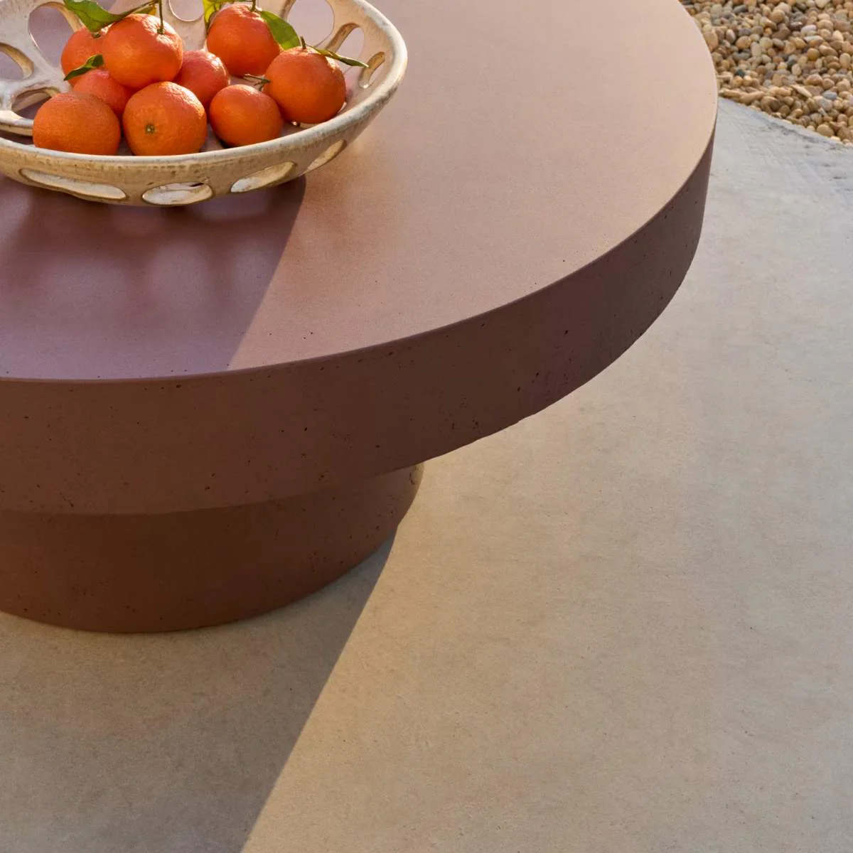 Kave Home Aiguablava terracotta cement coffee table Ø66cm - Image 21