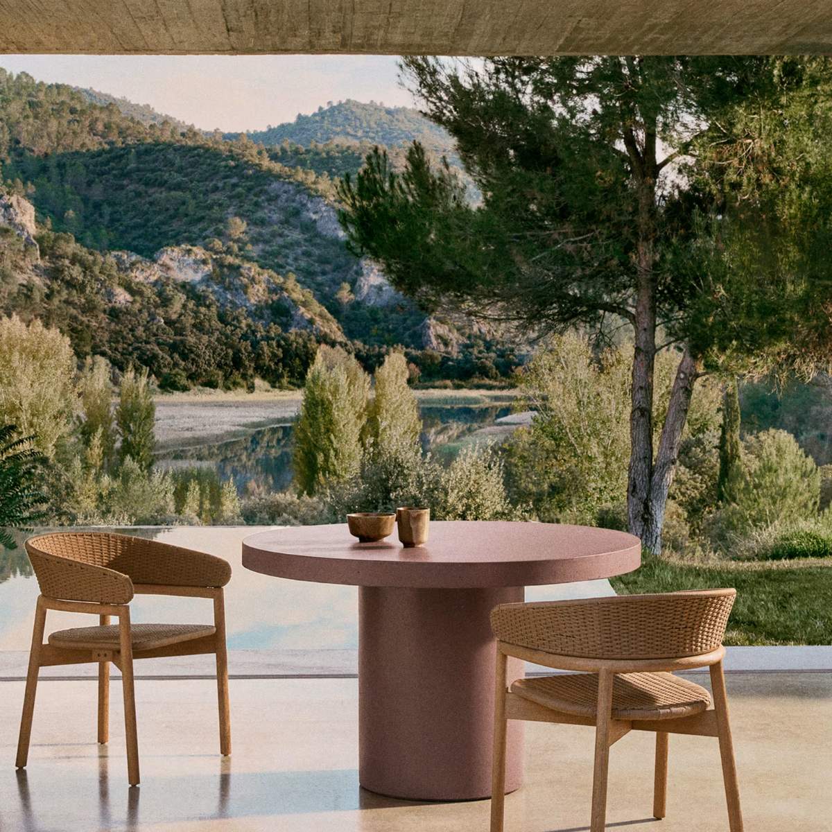 Kave Home Aiguablava terracotta cement round table Ø120cm - Image 20