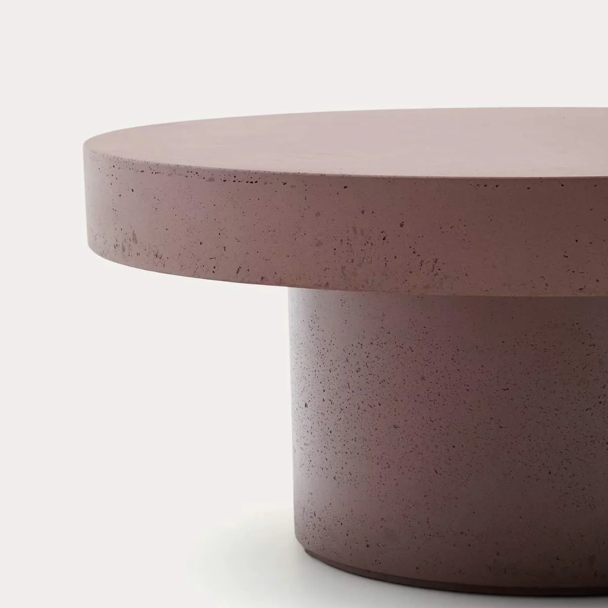 Kave Home Aiguablava terracotta cement coffee table Ø90cm - Image 5