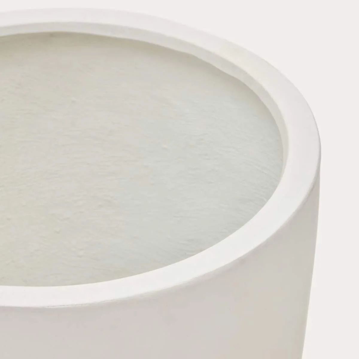 Kave Home Aiguablava plant pot in white cement, Ø 56 cm - Image 3