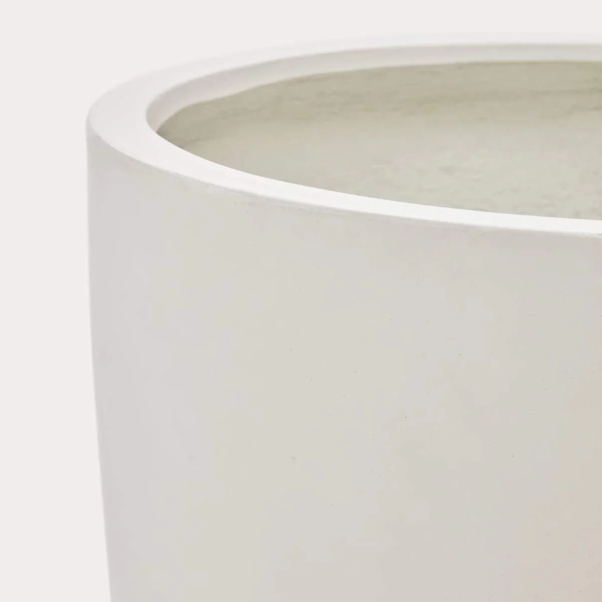 Kave Home Aiguablava plant pot in white cement, Ø 56 cm - Image 4