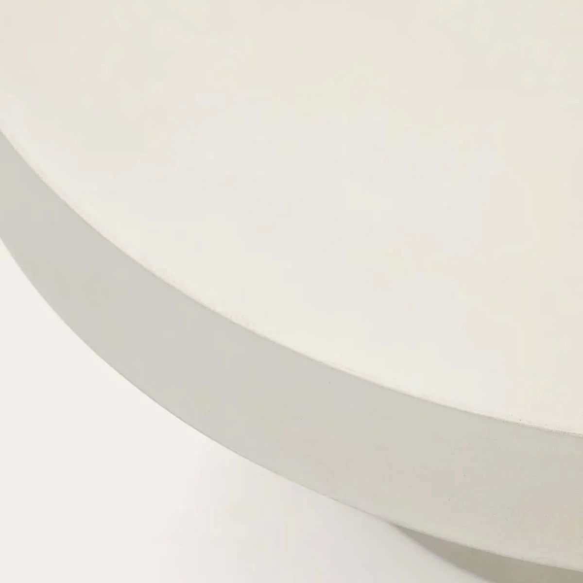 Kave Home Aiguablava Round Coffee Table In White Cement - Image 4