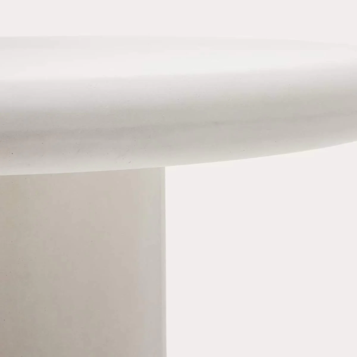 Kave Home Addaia Round Table Made Of White Cement - Image 3