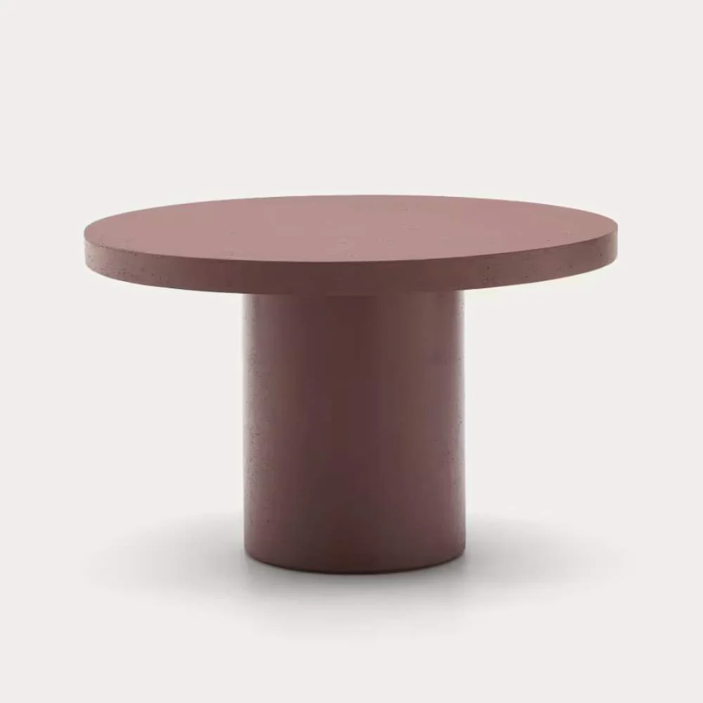 Kave Home Aiguablava Terracotta Cement Round Table Ø120cm