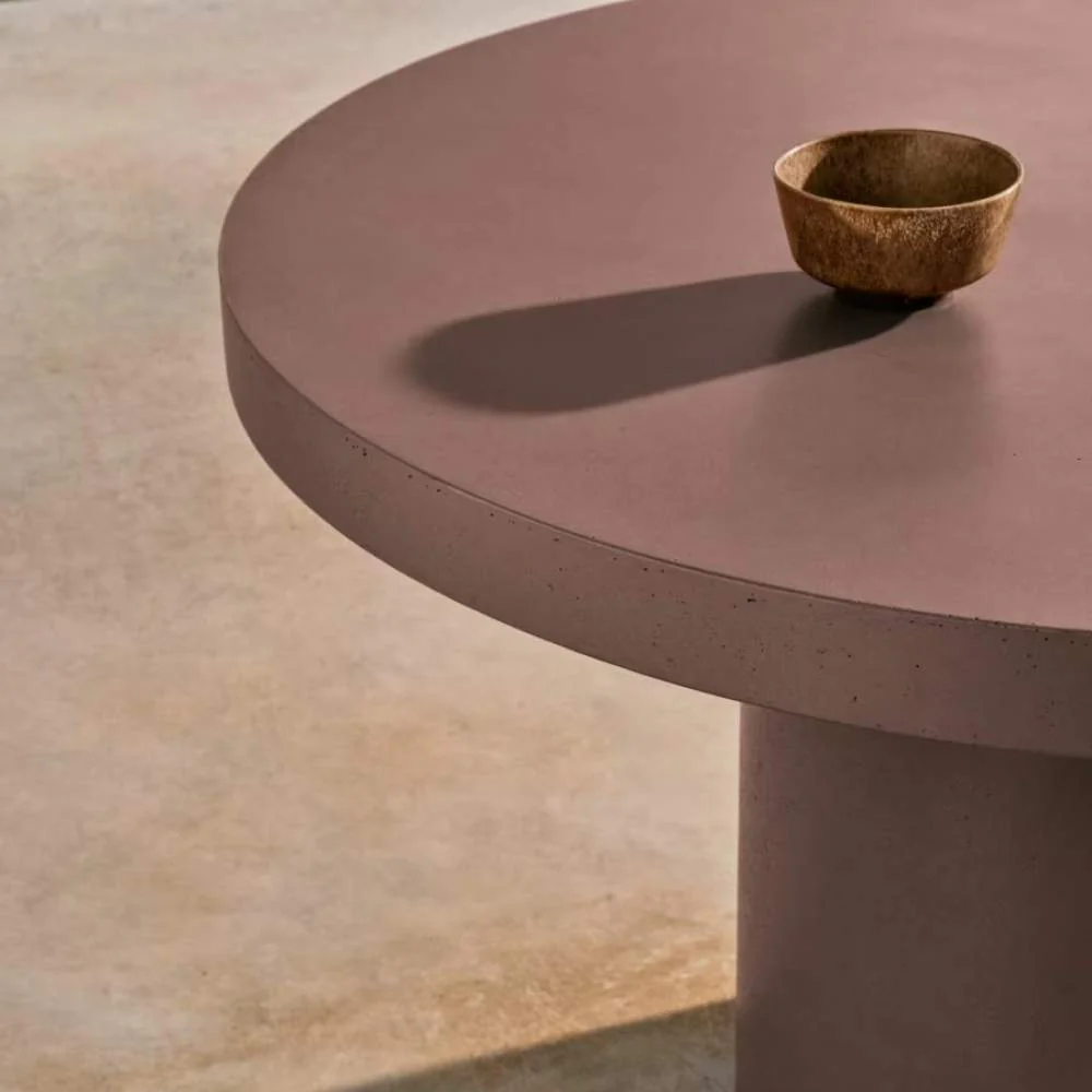 Kave Home Aiguablava Terracotta Cement Round Table Ø120cm - Image 5