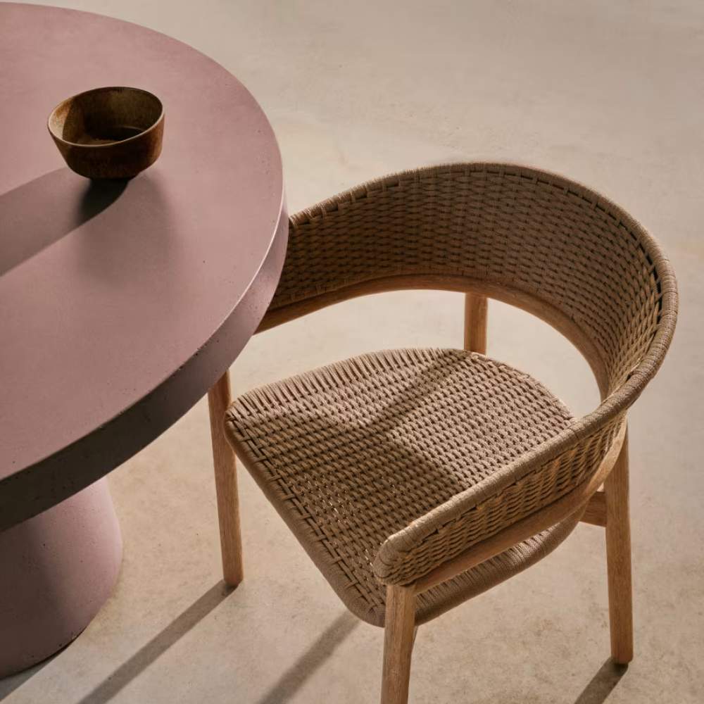 Kave Home Aiguablava Terracotta Cement Round Table Ø120cm - Image 6