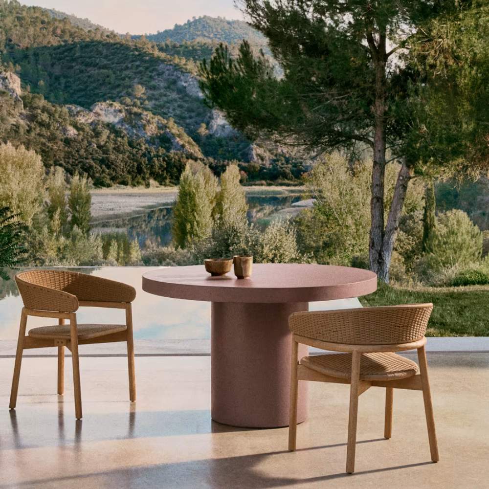 Kave Home Aiguablava Terracotta Cement Round Table Ø120cm - Image 7