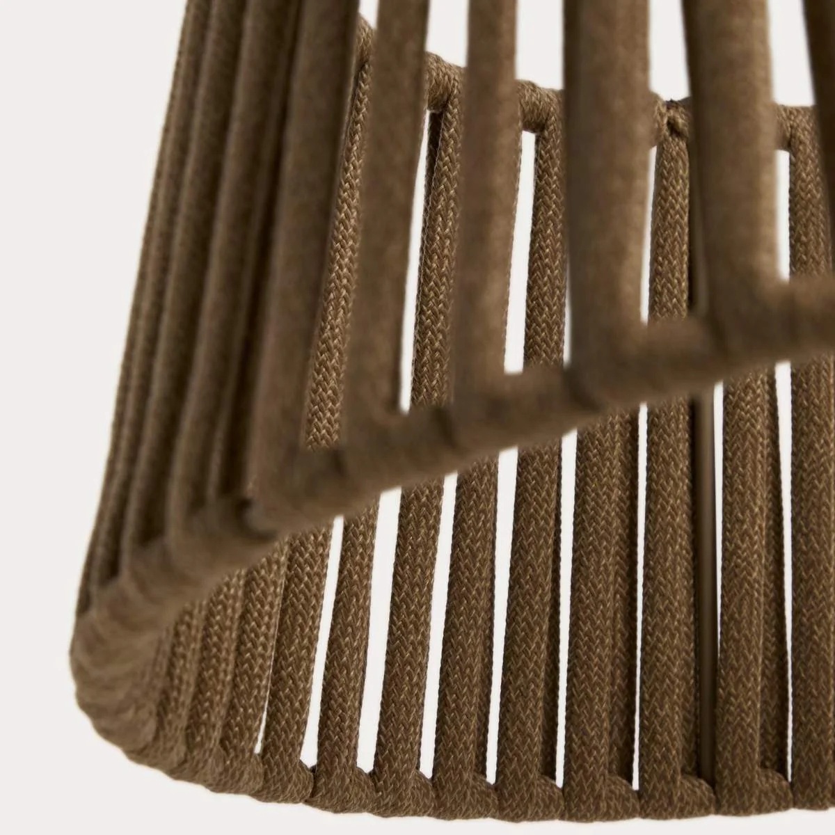 Kave Home Aldet ceiling lamp shade in terracotta flat rope cord Ø46cm - Image 10