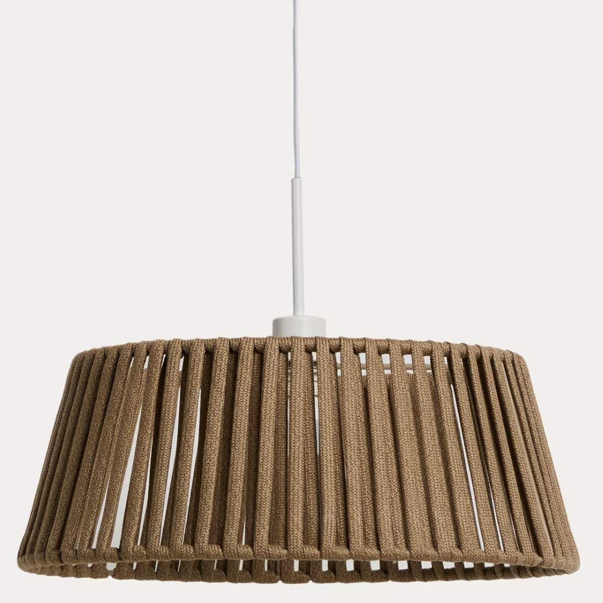 Kave Home Aldet ceiling lamp shade in terracotta flat rope cord Ø46cm - Image 2