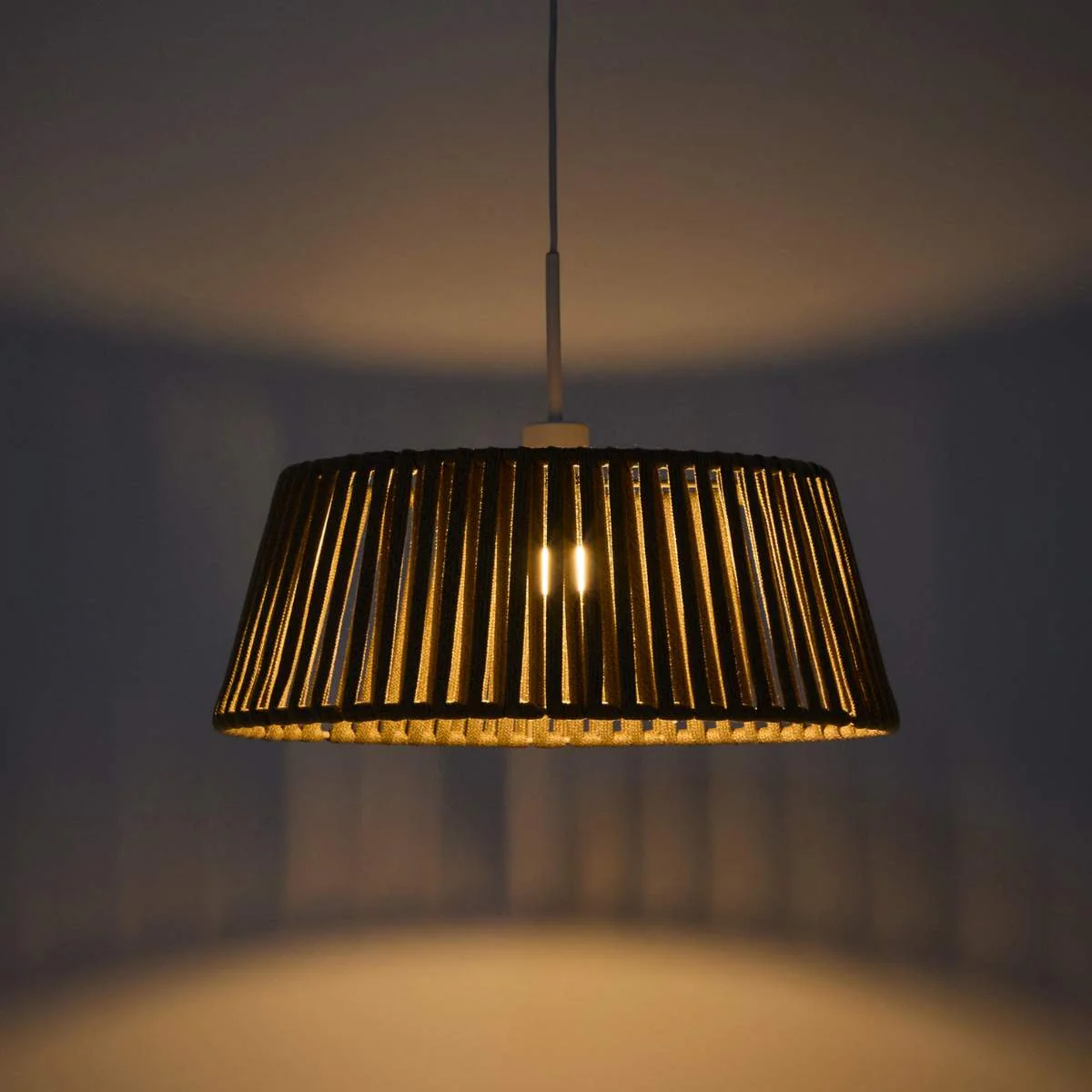 Kave Home Aldet ceiling lamp shade in terracotta flat rope cord Ø46cm - Image 26