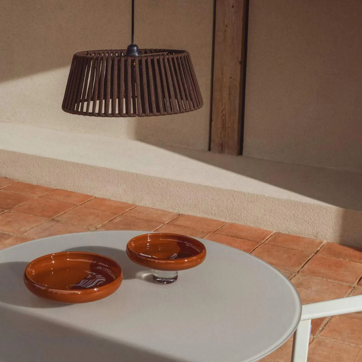 Kave Home Aldet ceiling lamp shade in terracotta flat rope cord Ø46cm - Image 27
