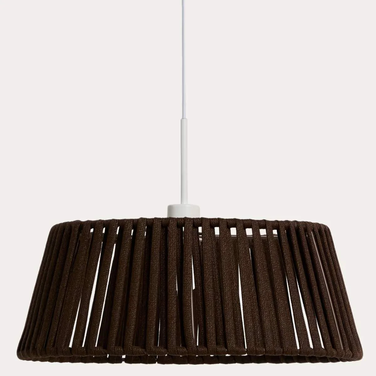 Kave Home Aldet ceiling lamp shade in terracotta flat rope cord Ø46cm - Image 3