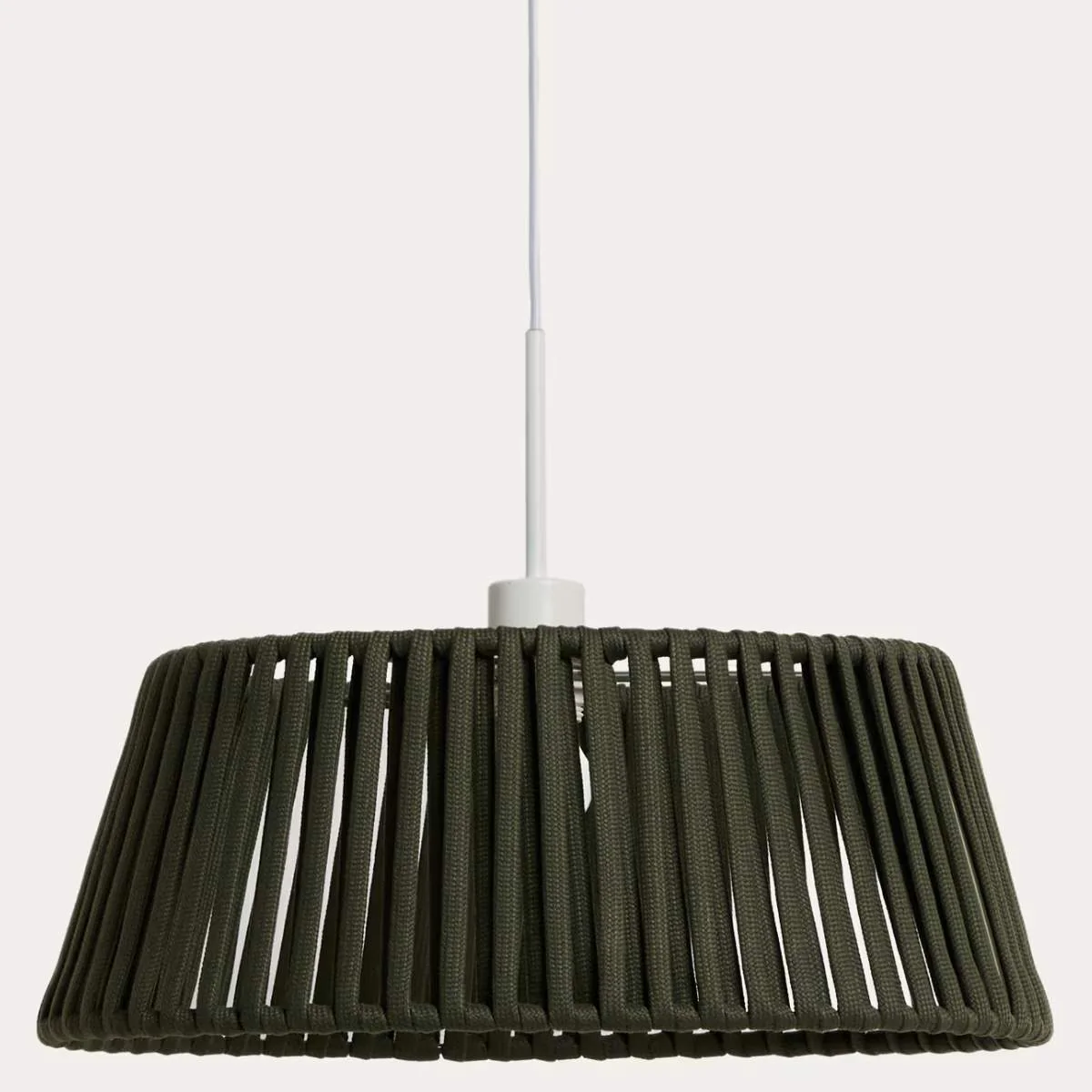 Kave Home Aldet ceiling lamp shade in terracotta flat rope cord Ø46cm - Image 4