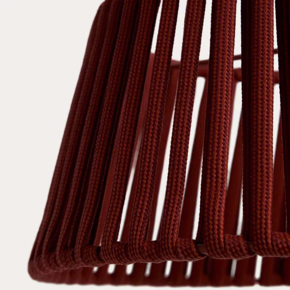Kave Home Aldet ceiling lamp shade in terracotta flat rope cord Ø46cm - Image 7