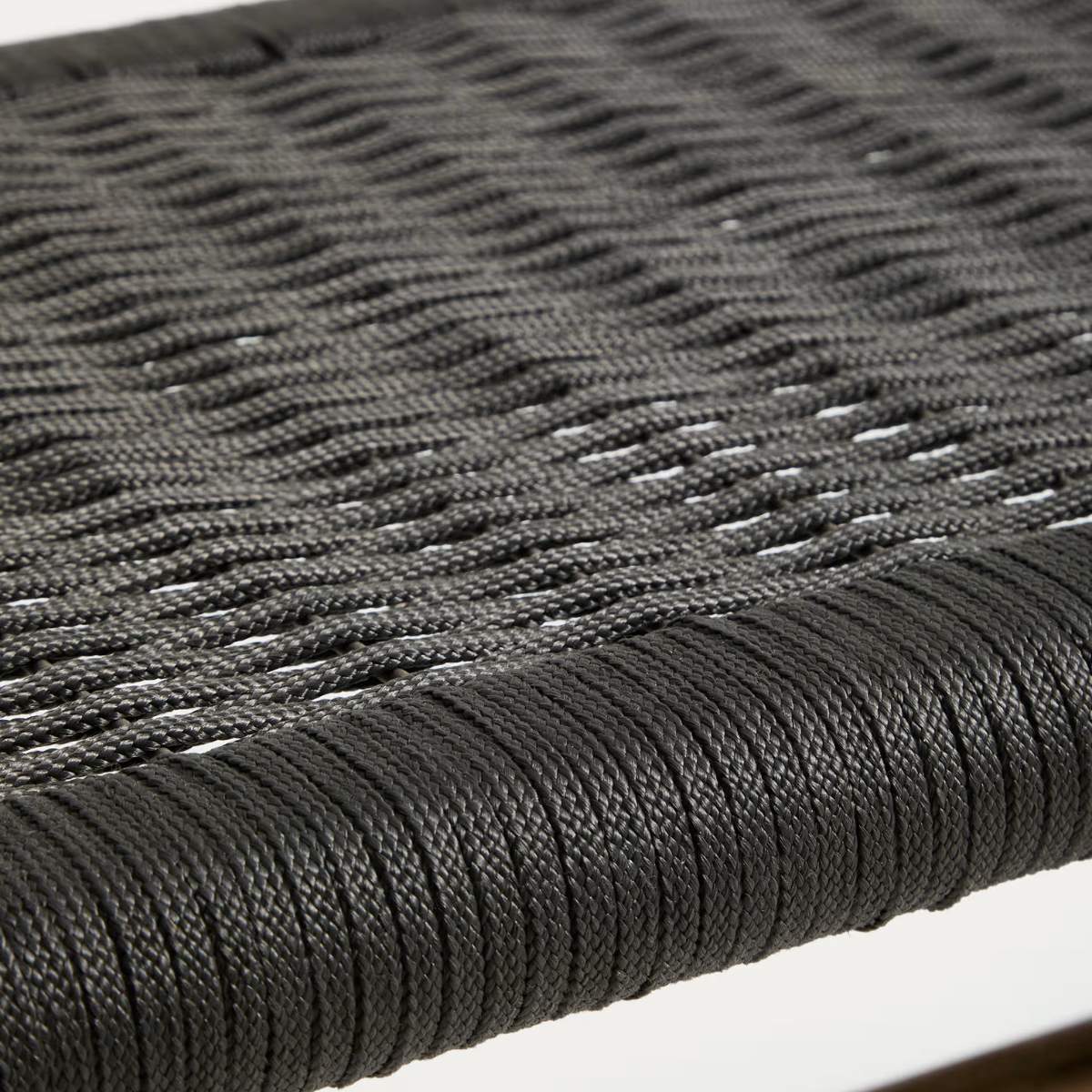 Kave Home Alipa bench in FSC 100% solid acacia wood and dark grey rope cord 200 cm - Image 5