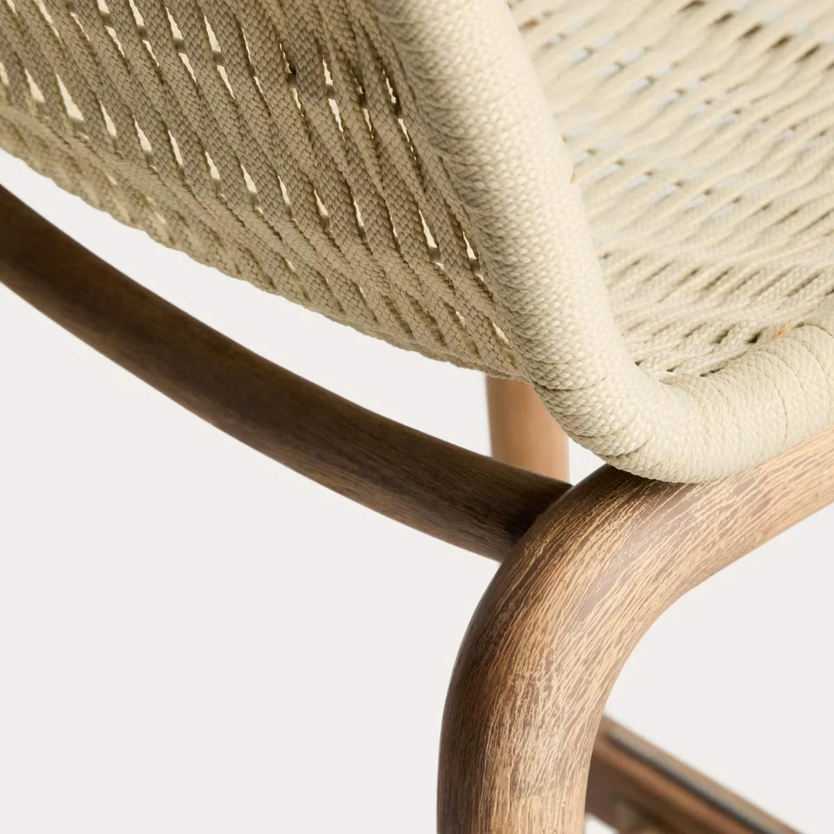Kave Home Alipa stool in FSC 100% solid acacia wood and dark grey rope cord 75 cm - Image 15